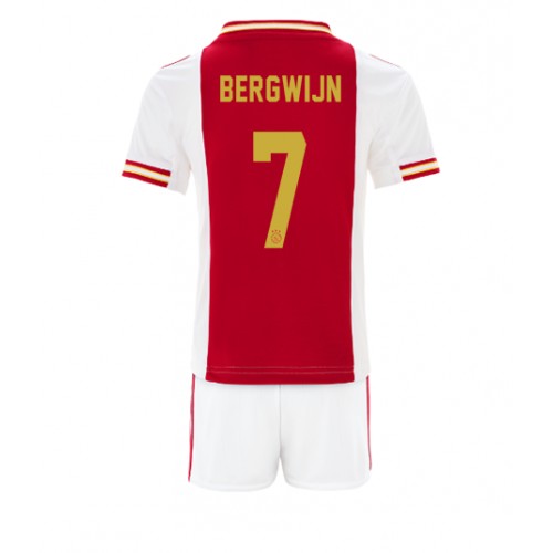 Dres Ajax Steven Bergwijn #7 Domaci za djecu 2022-23 Kratak Rukav (+ kratke hlače)